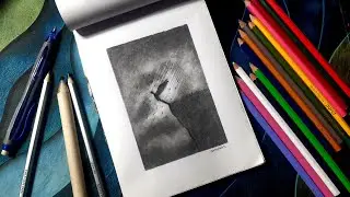 Chasing the Light | Dramatic Charcoal & Pencil Sketch Tutorial 