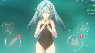 Grandma Faruzan wear swimsuit | Genshin impact