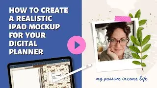 How to Create a Realistic iPad Mockup For Your Digital Planner Etsy Listing Images Using Canva