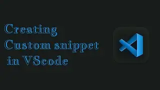 How to create custom Vscode snippet in your Vue workspace