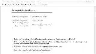 Concept of Gradient Descent