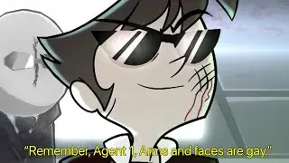 Me turning Agents 1 and 2 from Helluva Boss into AAHW agents from Madness Combat