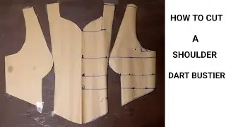 DIY: How to Draft a Shoulder Dart Bustier with Sweetheart Neckline and a Basque Waistline.