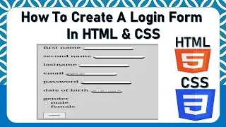 Login Form In HTML & CSS | Create A Login Form In HTML & CSS