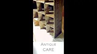 How To Wax and Condition Antique Wood #shorts