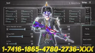 New Update 3.7⚡Best Sensitivity Code + Control Settings Pubg Mobile/Bgmi Sensitivity 2025