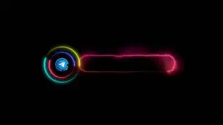 Telegram Neon Logo | Telegram Neon Logo Black Screen | Neon Telegram Logo No Copyright