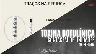 Contagem de unidades na seringa - Toxina Botulínica