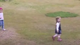 Caesarea National Park - cute kids & rolling on grass