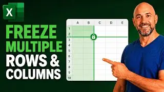 FREEZE MULTIPLE Rows & Columns in EXCEL! 