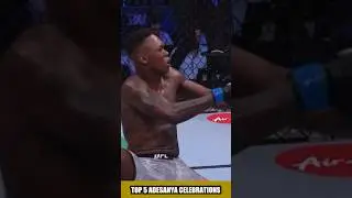 ISRAEL ADESANYA TOP 5 CELEBRATIONS In THE UFC #shorts #ufc #israeladesanya #ufc305 #alexpereira