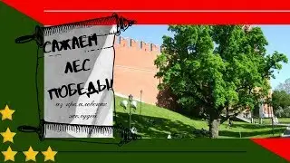 Лес ПОБЕДЫ !Бабушка и Внучек сажают Кремлевские космические ДУБЫ!