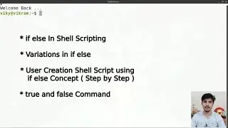 if else in shell scripting | user creation shell script using if else concept | true & false command