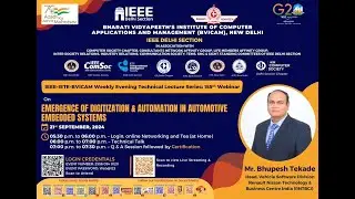 155ᵗʰ National Webinar on “Emergence of Digitization & Automation in Automotive Embedded Systems”