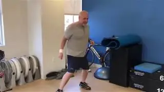 Michael C. 6 weeks after bilateral knee replacement surgery by Dr. Michael Greller