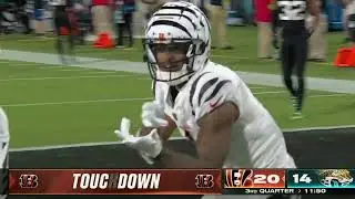 Jake Browning passed to Ja'Marr Chase to the left for 76 yard touchdown