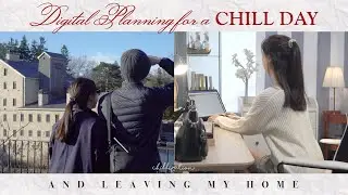 📝☕ Digital Planning For a Chill Day & Leaving My Home | GoodNotes Digital Planner | Cafe & Wandering