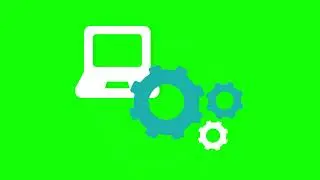 Data system icon green screen | animated icon green screen