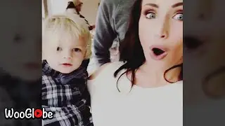 Little Boy Slaps Aunt While Taking A Picture