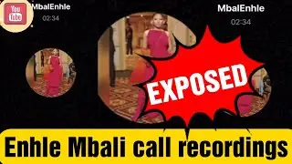 Enhle Mbali calls with Valentines Bango  #enhlembali