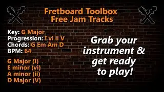 Free Jam Tracks G Maj I vi ii V 64BPM