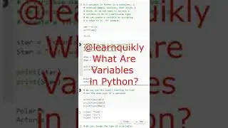 What Are Variables in Python? 