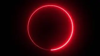 Motion Made - Royalty Free lights in  circle frame Loop animated background