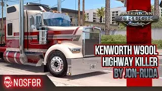 🚦American Truck Simulator - Ночной заезд на KENWORTH W900 HIGHWAY KILLER🚛