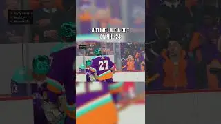 Acting like a BOT on NHL 😂 #shorts