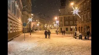 SPADŁ ŚNIEG na STARYM MIEŚCIE w WARSZAWIE :D (snow in Warsaw - the Old Town)