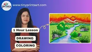 How To Draw Scenery, Easy scenery drawing
