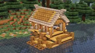 How to Build a Fishing Hut | Minecraft