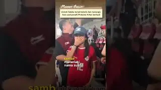 Azizah Salsha teriak histeris sambil menangis usai penalti Pratama Arhan 