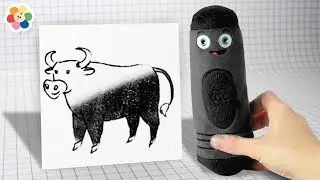 Giant Crayon Soft Toys Surprise | Drawing and Coloring Videos for Kids by Color Crew | BabyFirst