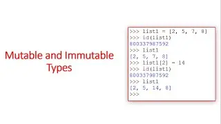 Mutable and Immutable Types in Python - Python for Beginners | Class 12