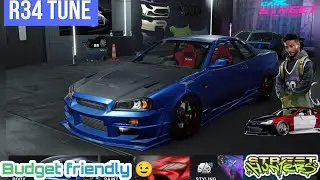 CarX street | Super budget Nissan GTR R34 34r tune for street hunters club