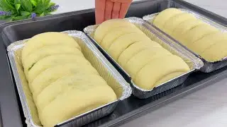 The most delicious bread in the world! Try making it like this. With spring onions and butter!