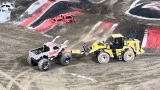 Monster trucks race Anaheim California January 17, 2024