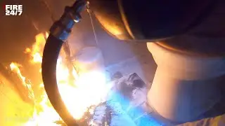 DUTCH FIREFIGHTERS - FIRE IN A TOILET