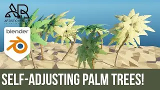 How to create palm trees in Blender