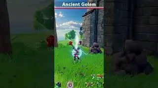 Blowing up golems  #gaming #craftopia #shorts