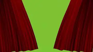Animated Curtains Opening Copyright Free Green Screen/Chroma Key