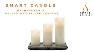 Smart Candle Rechargeable Wax Pillar Candles