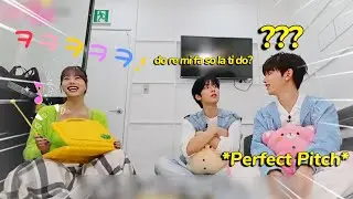 EUNCHAE put ZEROBASEONE on an *ABSOLUTE PITCH TEST* (cute and funny moments)
