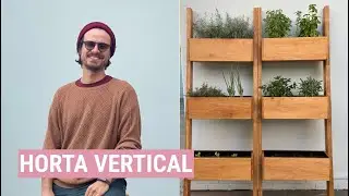 Horta vertical Introdução a marcenaria | De Apê Novo