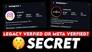 How to know if it's a legacy verfied account or a meta verified account