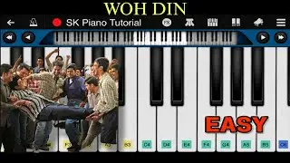 Woh Din - Chhichhore | EASY Piano Tutorial