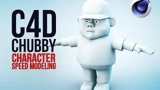 C4D Character Speed modeling - Chubby