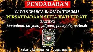 PSHT || Longmarch pendadaran psht jumantono jatiyoso jumapolo jatipuro matesih cab karanganyar 2024