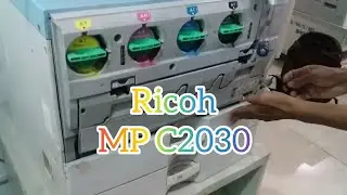 Test print out colour mesin fotocopy Ricoh MP C2030, mesin fotocopy lawas tapi kualitas warna stabil